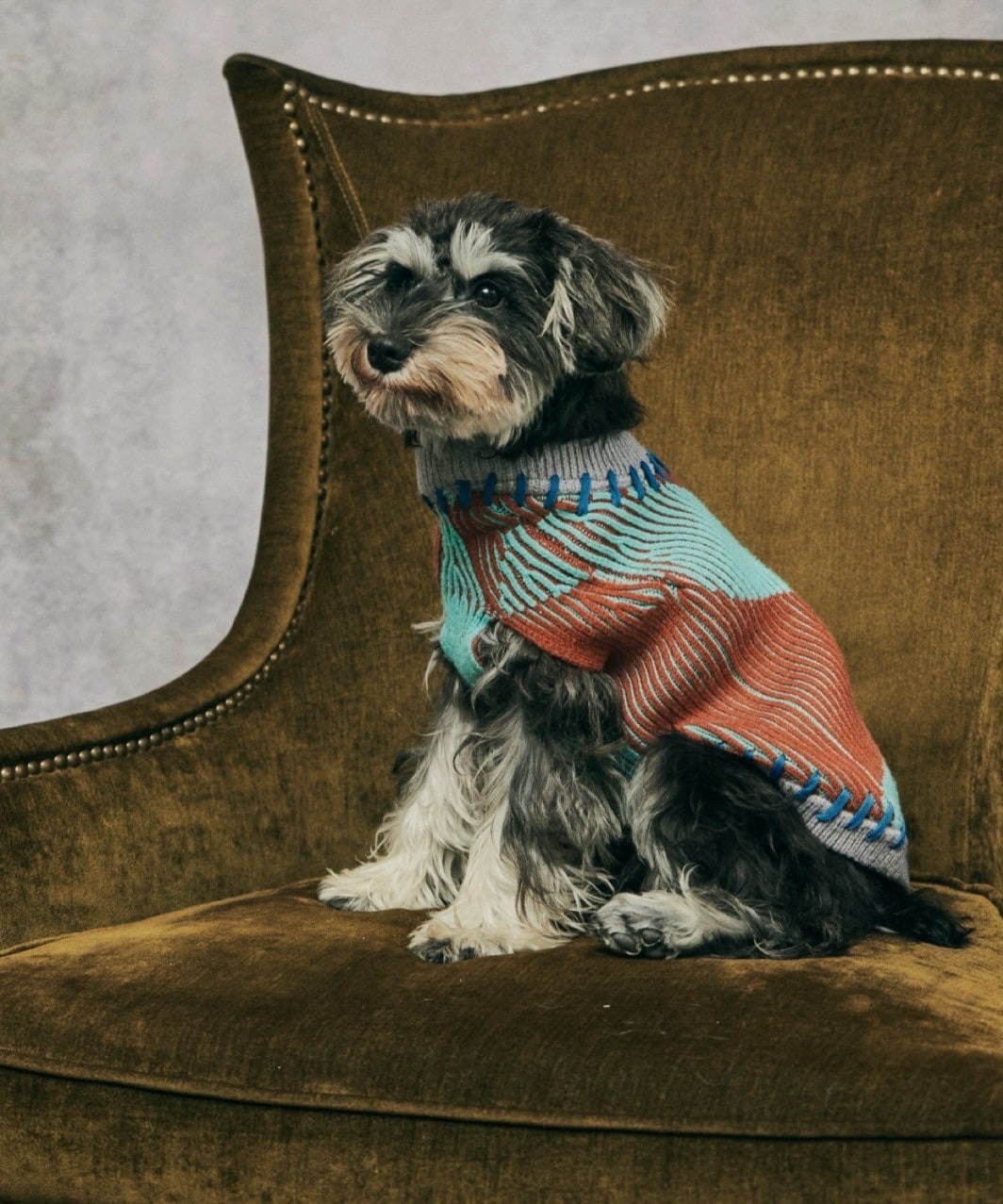 STITCHED KNIT - BLUE