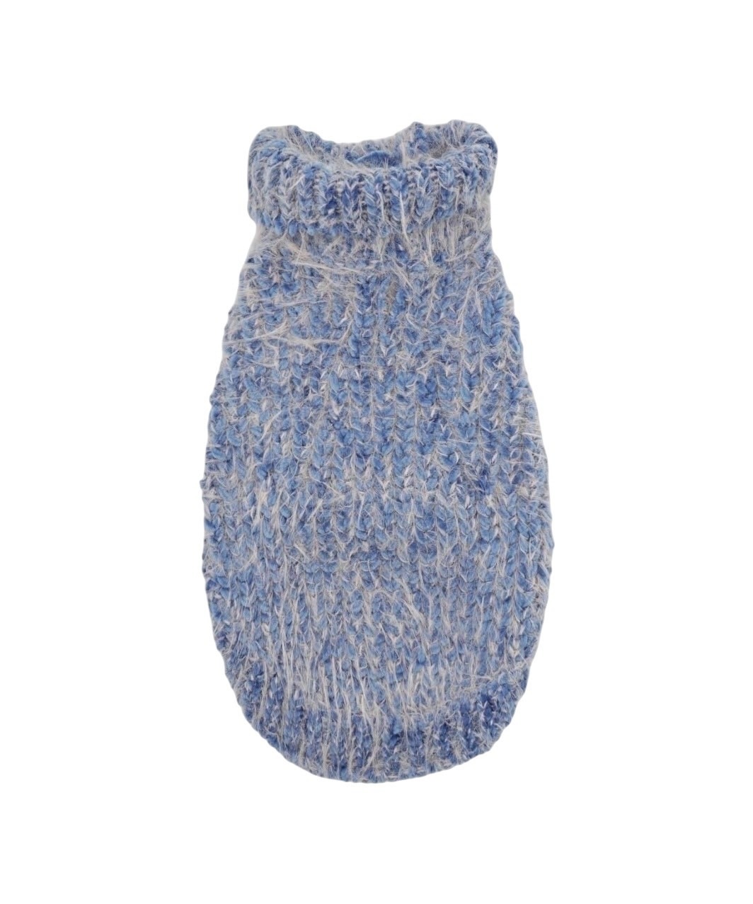 FUZZ SWEATER - BLUE/BABY PINK