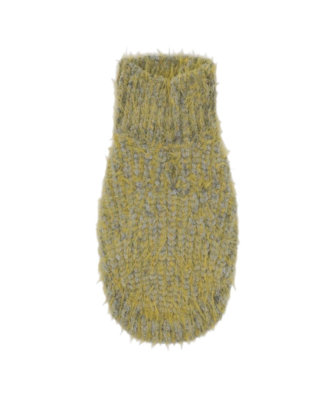 FUZZ SWEATER - GREY/YELLOW