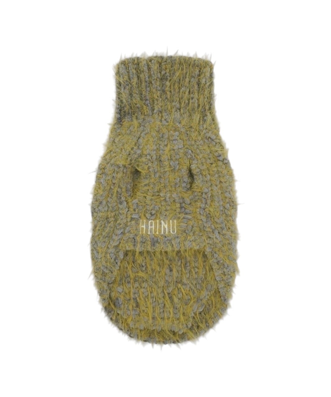 FUZZ SWEATER - GREY/YELLOW