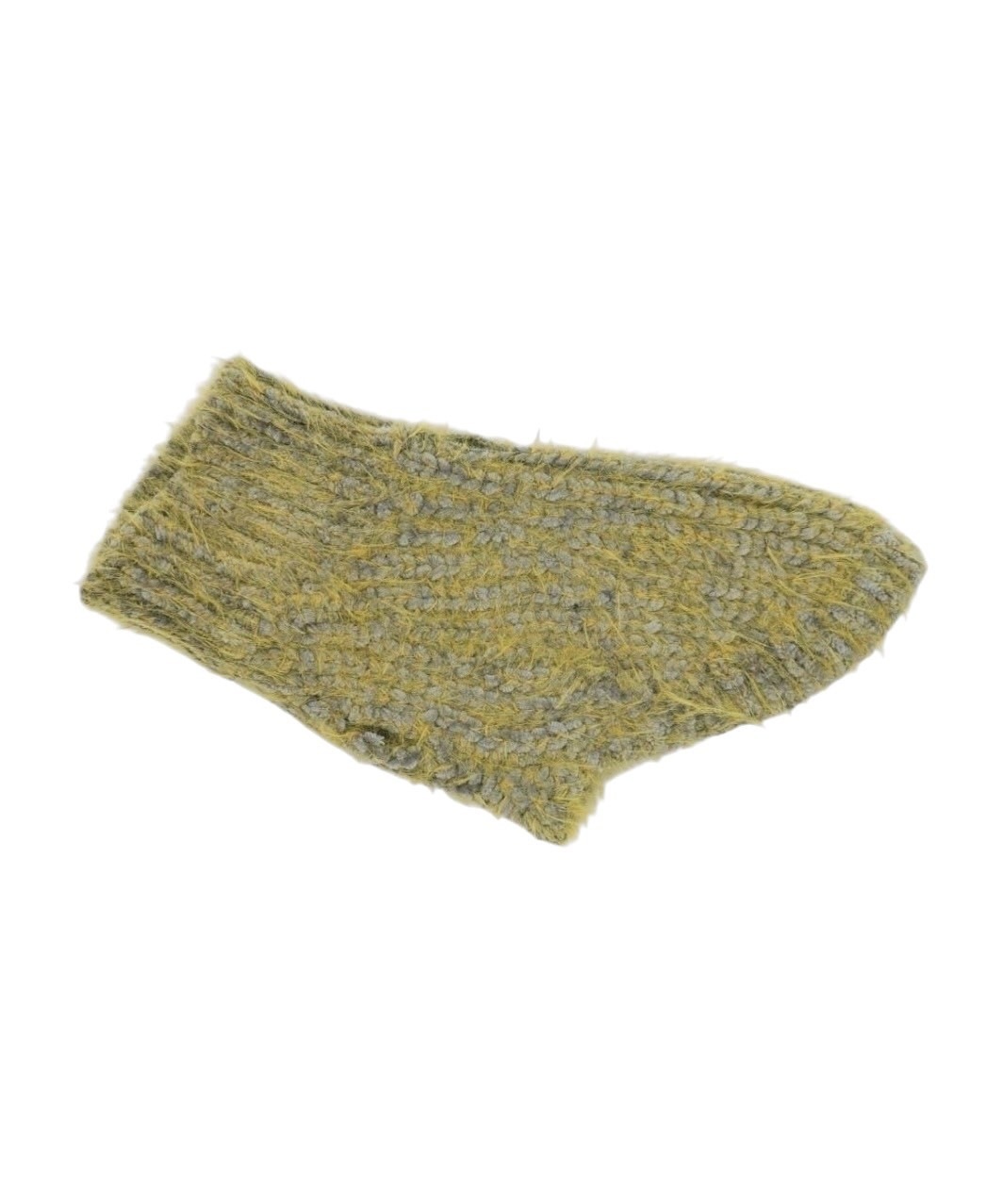 FUZZ SWEATER - GREY/YELLOW