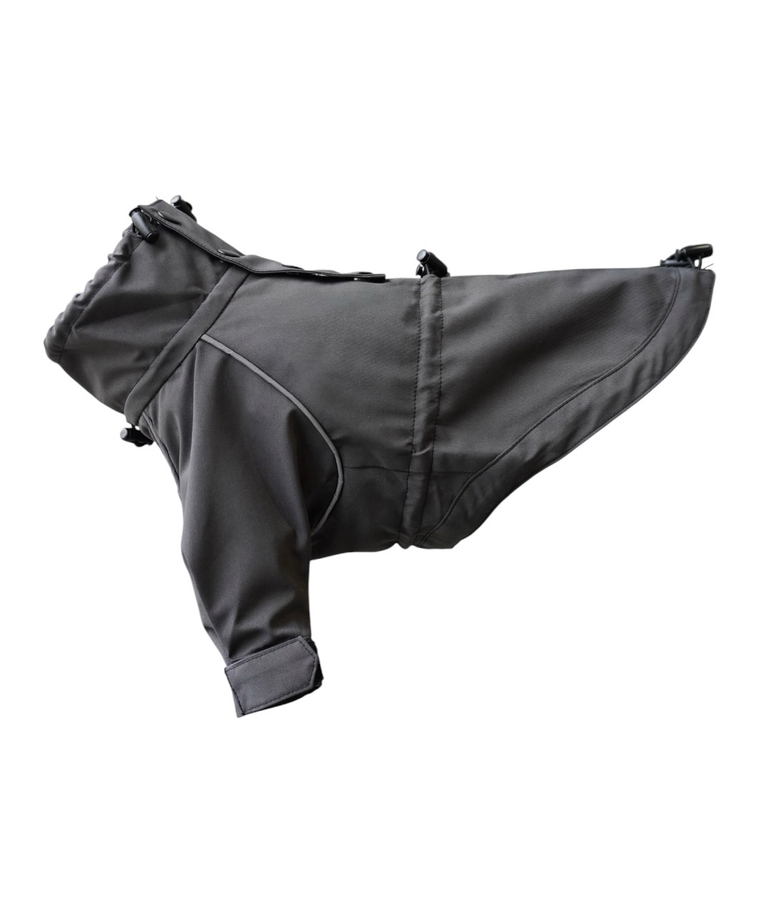 BACK-ZIP BLOUSON - BLACK/BLACK