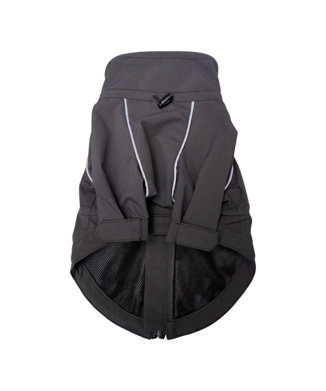 BACK-ZIP BLOUSON - BLACK/BLACK