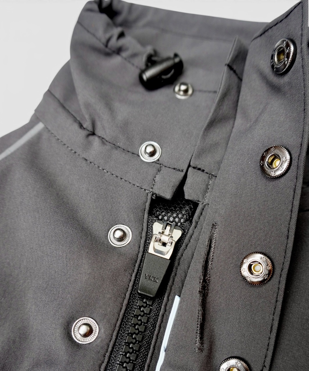 BACK-ZIP BLOUSON - BLACK/BLACK