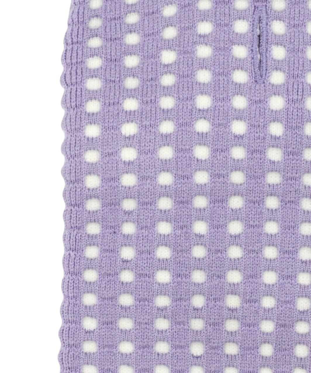 PIQUE SWEATER-LAVENDER