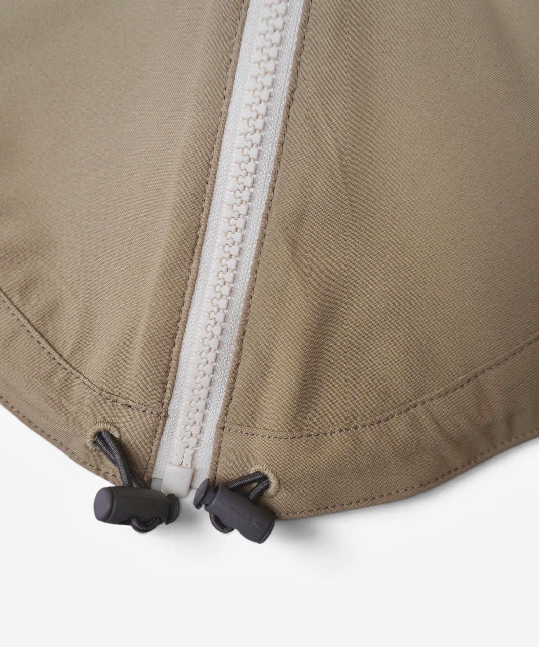 BACK-ZIP BLOUSON - BEIGE/PINK