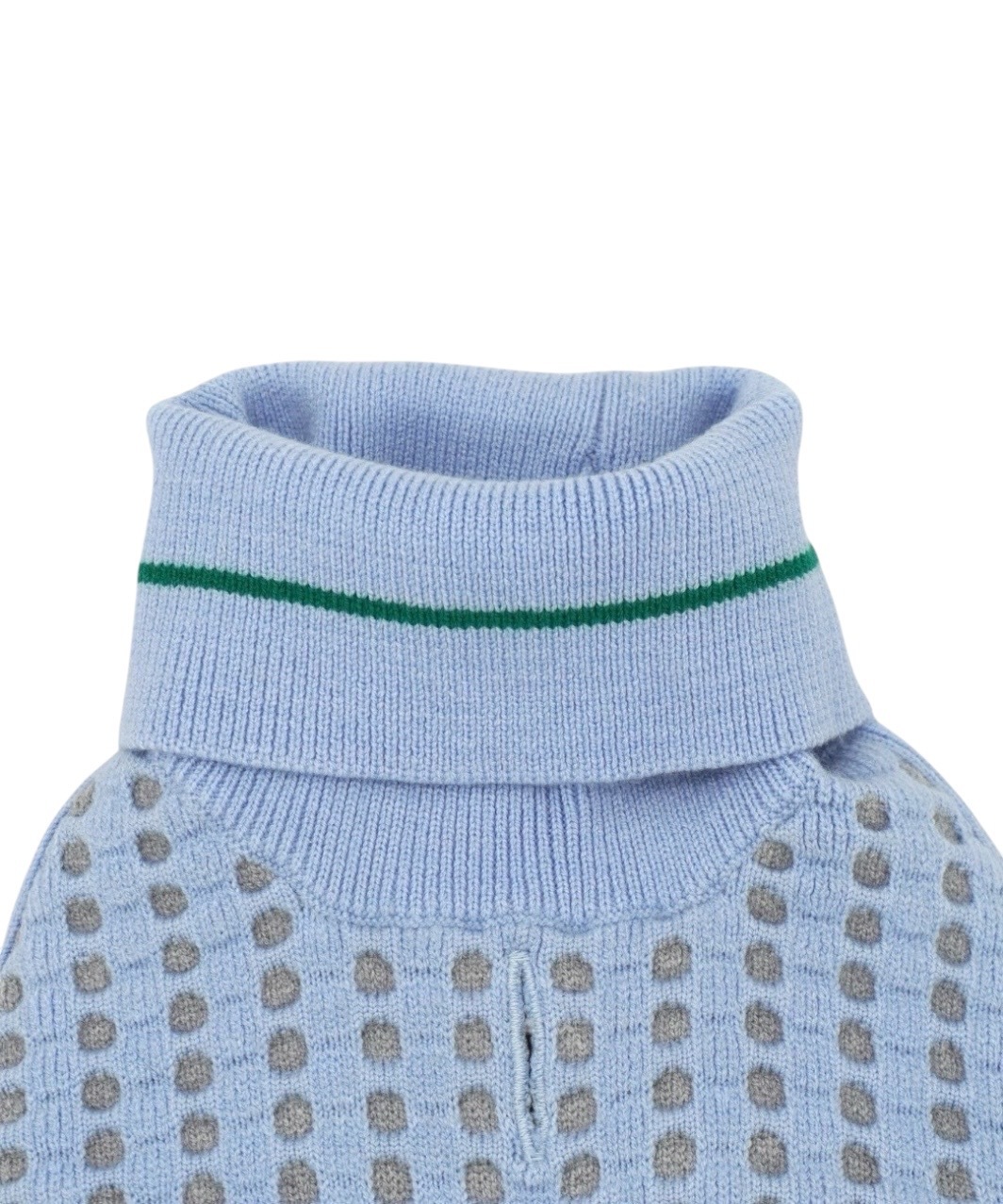 PIQUE SWEATER-BABY BLUE