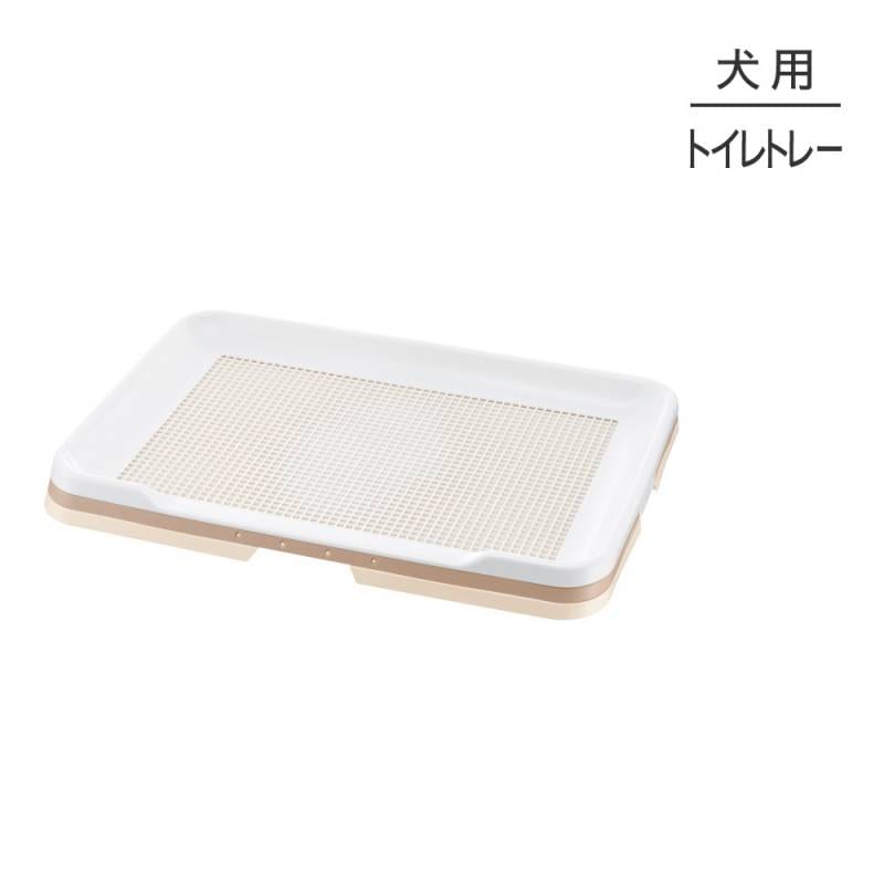 国内発送 犬用トイレ 10個販売 ケース販売 ライトピンク ワイド お掃除簡単ステップトレー リッチェル エサ