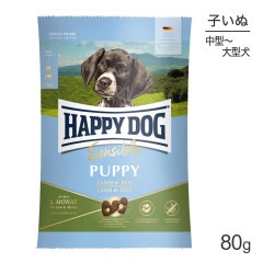�ڥ᡼���ء�HAPPY DOG ��� �ѥԡ� �桦�緿�� 6����ޤǤλҸ��� ���&�饤�� 80g(�����ɥå�)[������][M�� 1/5]
