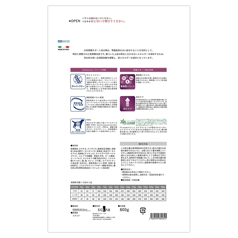 MONGE VetSolution �٥åĥ���塼�����  ��Ĳ���ݡ��� ��ˡ�� 800g(�����ɥå�)[������]