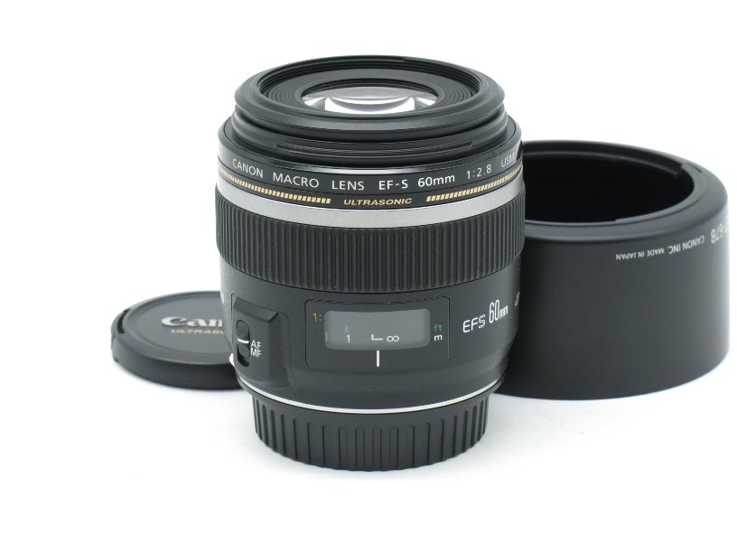中古】キヤノン EF-S60/F2.8 マクロ USM｜ペンギンカメラ