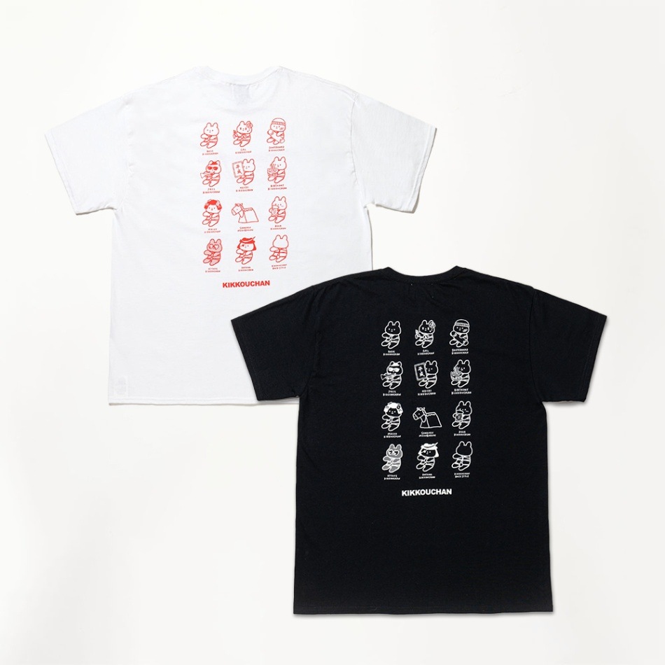 受注 22年8月上旬より順次発送 日時指定不可 きっこうちゃん Tシャツ 集合 Artist バチコ Penguin Souvenir