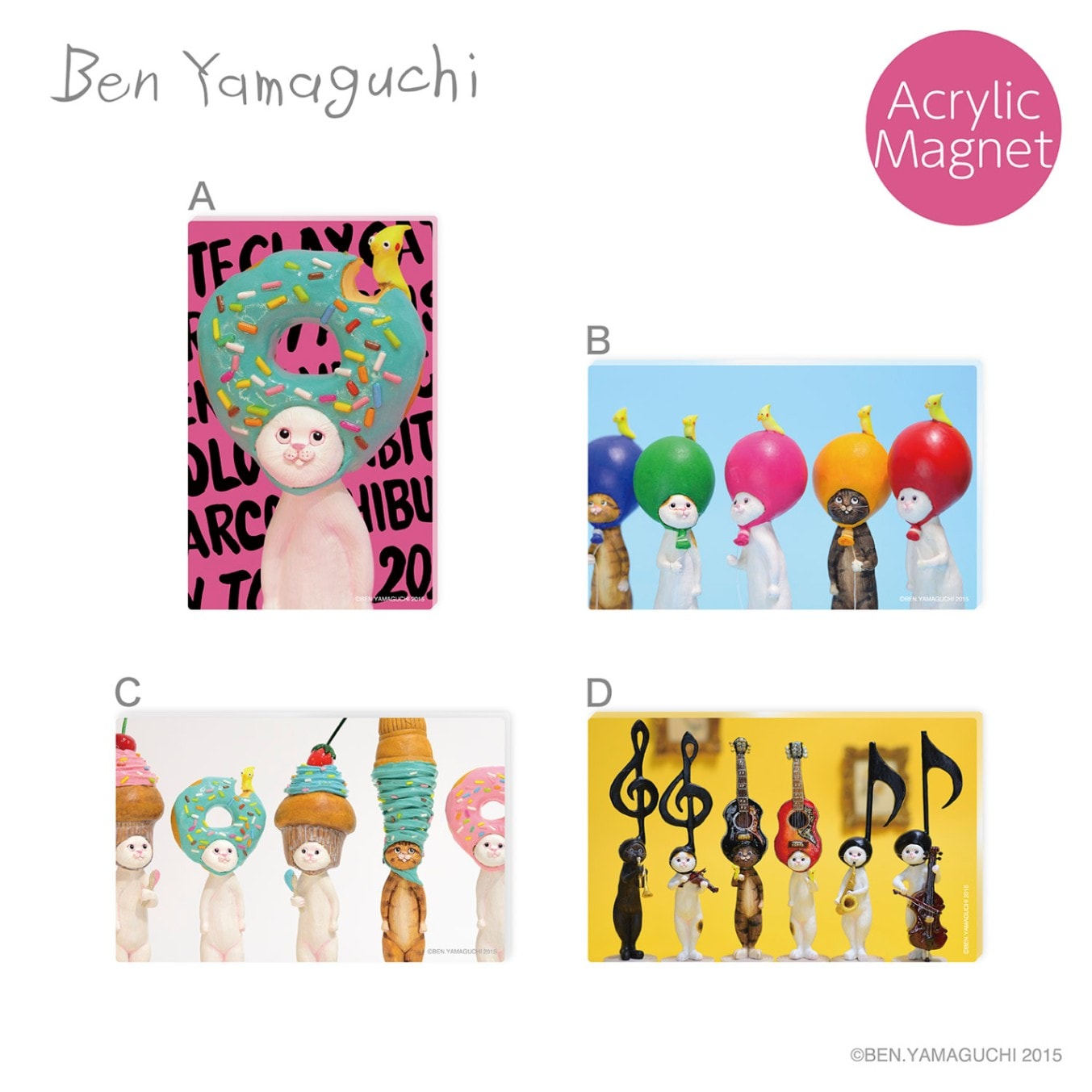 『BEN YAMAGUCHI』アクリルマグネット