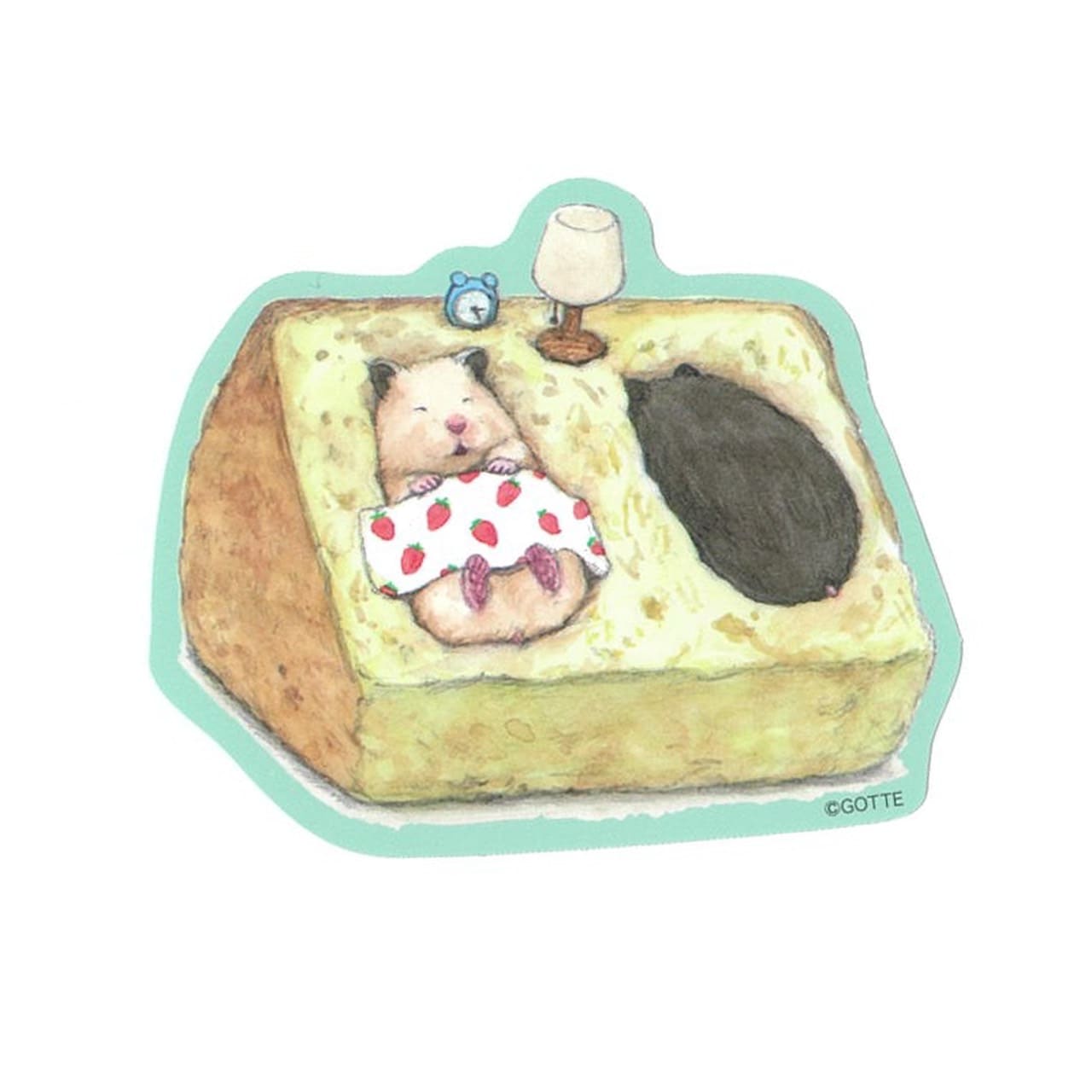 『助六の日常』キャラクターステッカー(シフォンのベッド)