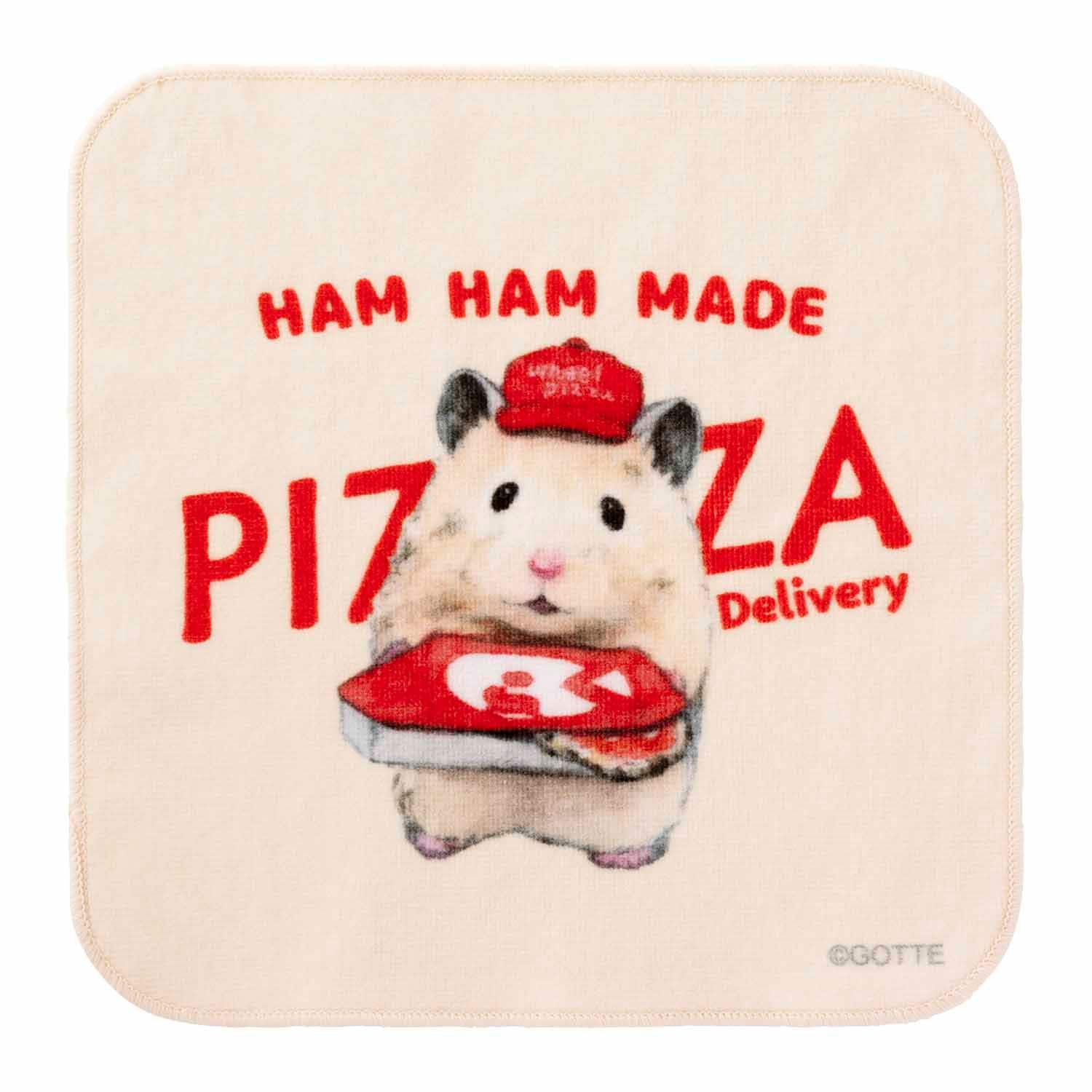 『助六の日常』ハンドタオル　ピザでーちゅ