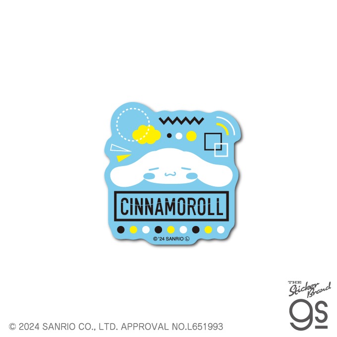 SAN-129 シナモロール Modern ミニステッカー フェイス