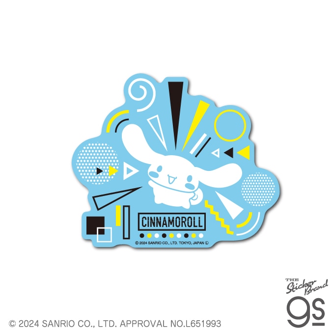 SAN-134 シナモロール Modern ステッカー バンザイ