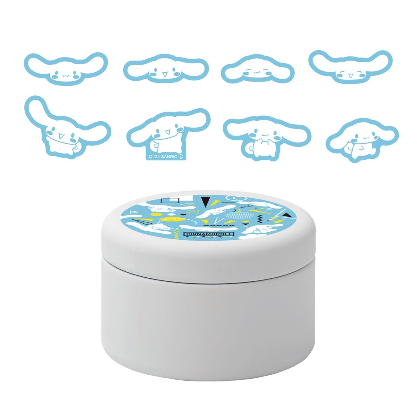 モダン 缶入りフレークシール