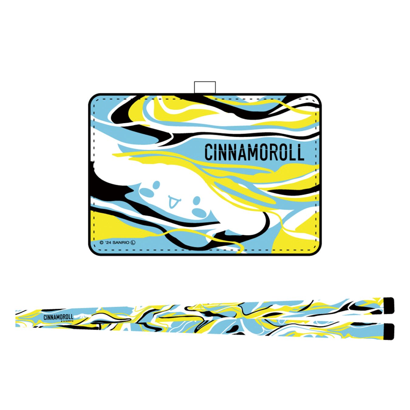 モダン ケース付きネックストラップ