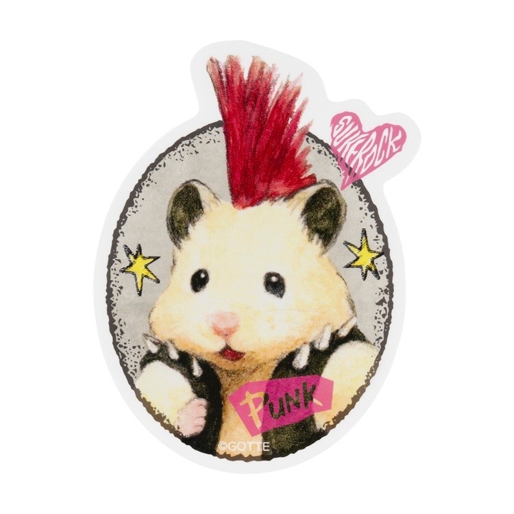 『助六の日常』ちょっぴりワルになりたいでちゅ！　スマホに貼れるサイズのステッカー　PUNKな助六