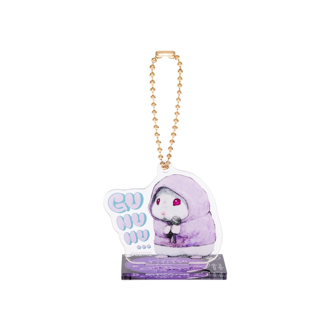 『助六の日常』ちょっぴりワルになりたいでちゅ！　アクスタにもなるアクリルキーホルダー　GUNUNU…ラッパーなルビー