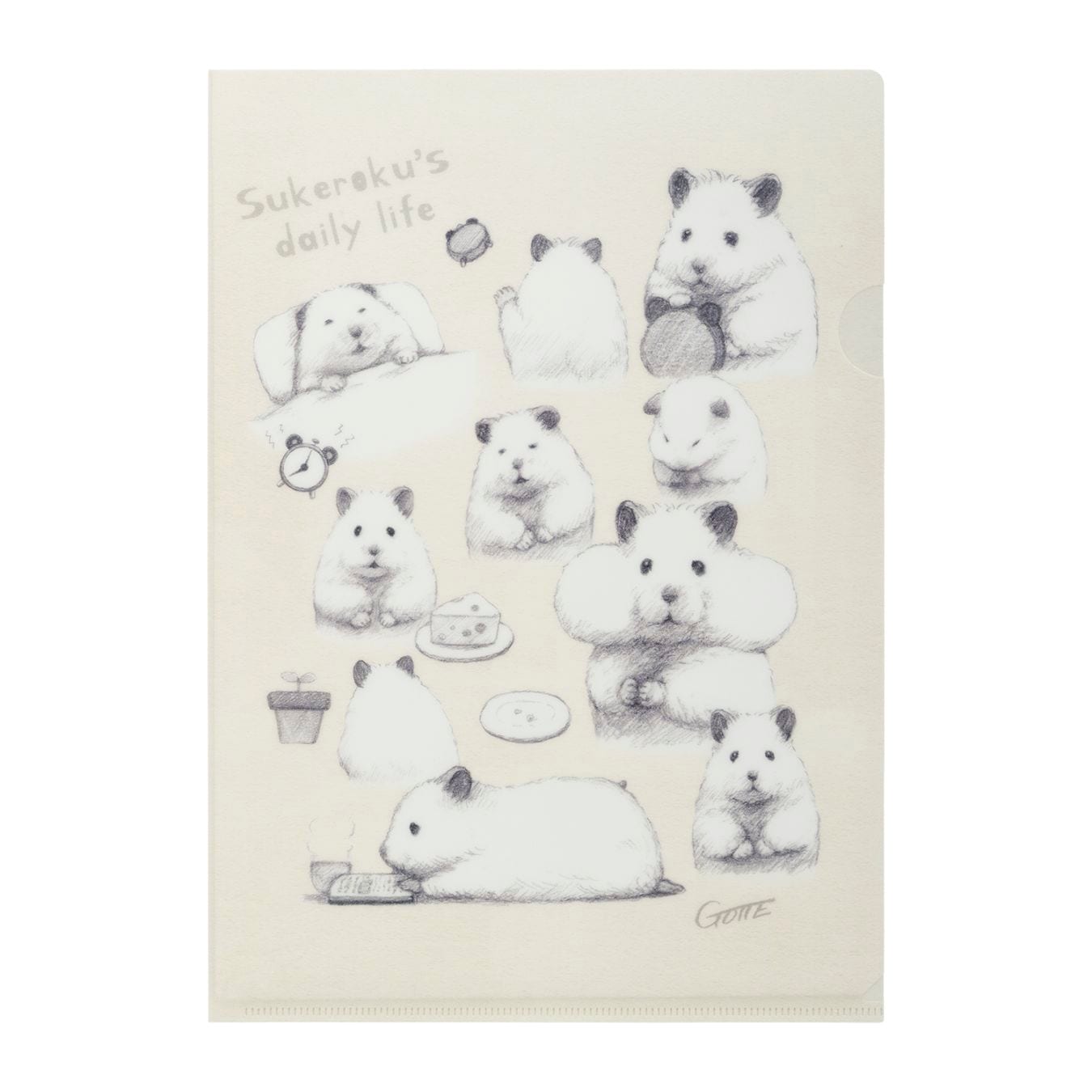 『助六の日常』マットなクリアファイル　いろんな助六