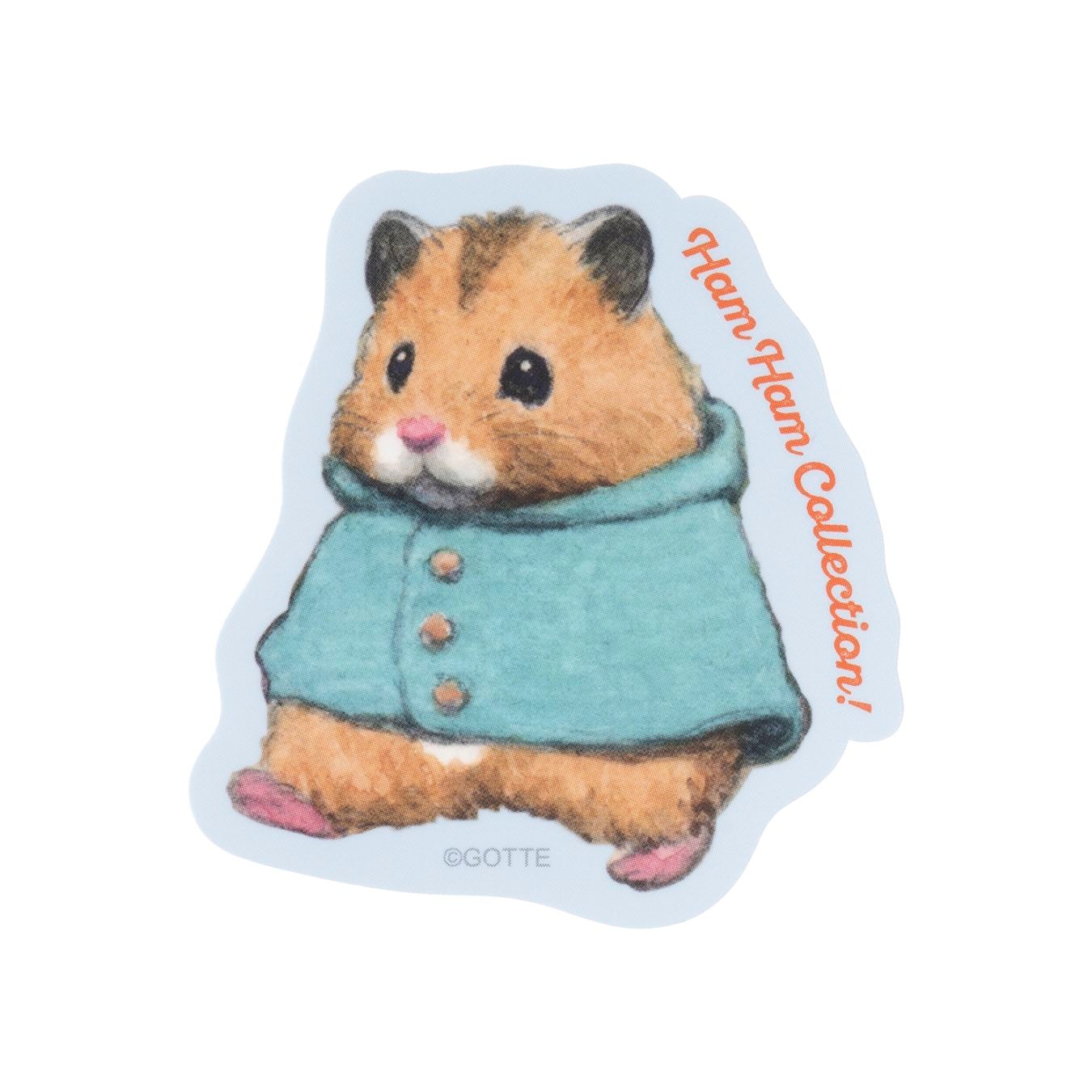 『助六の日常』スマホに貼れるサイズのマットステッカー　Ham Ham Collection！ジロ