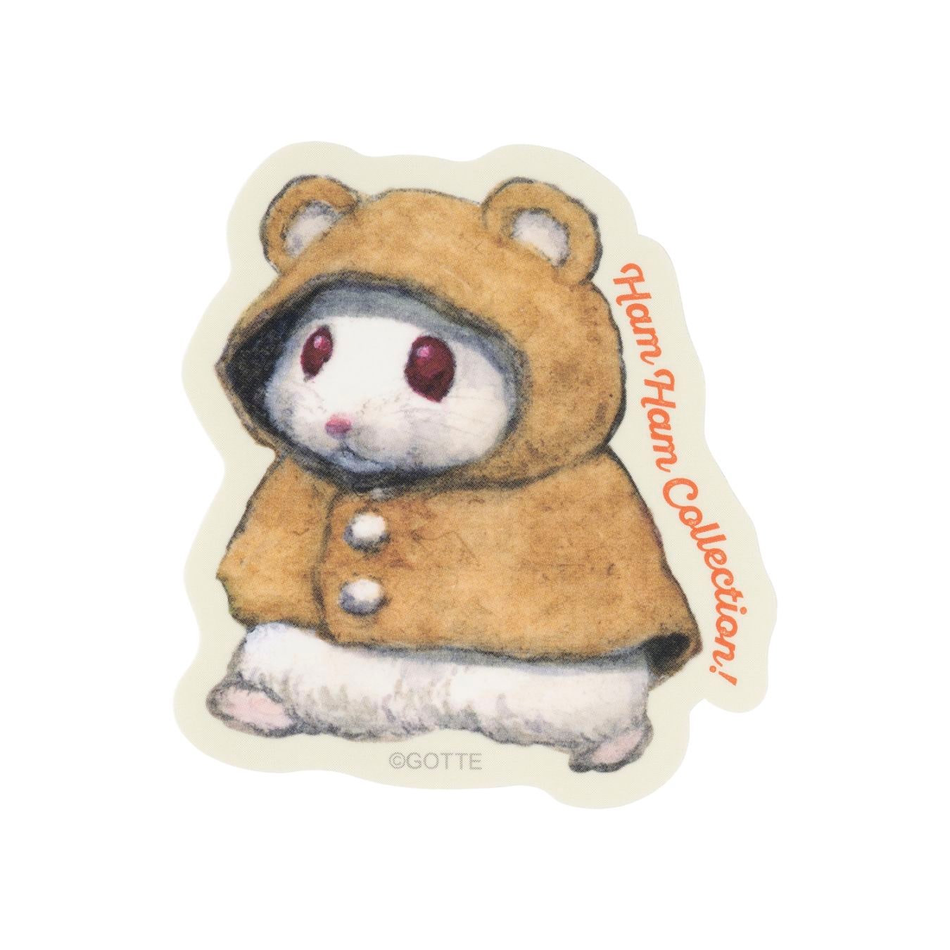 『助六の日常』スマホに貼れるサイズのマットステッカー　Ham Ham Collection！ルビー