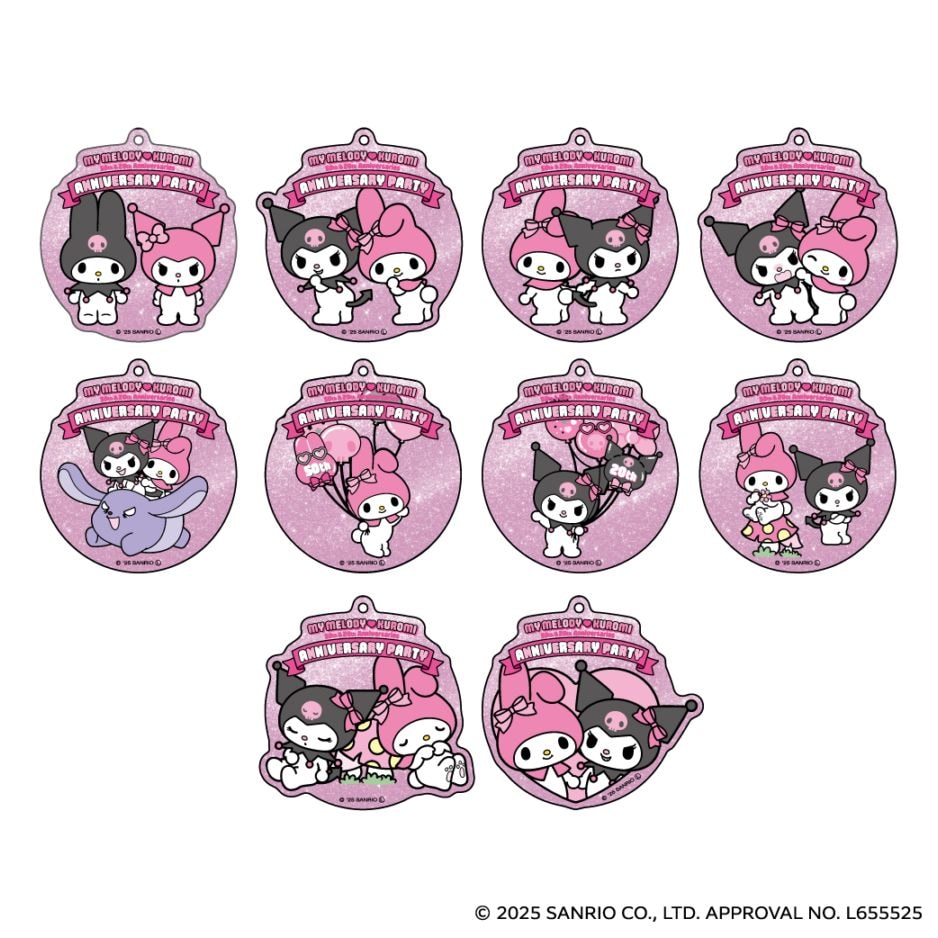おねがいマイメロディ　クロミ　バク　アクリルキーホルダー　入手困難品　新品未開封 マイメロディ＆クロミ』MY MELODY♡KUROMI anniversary party