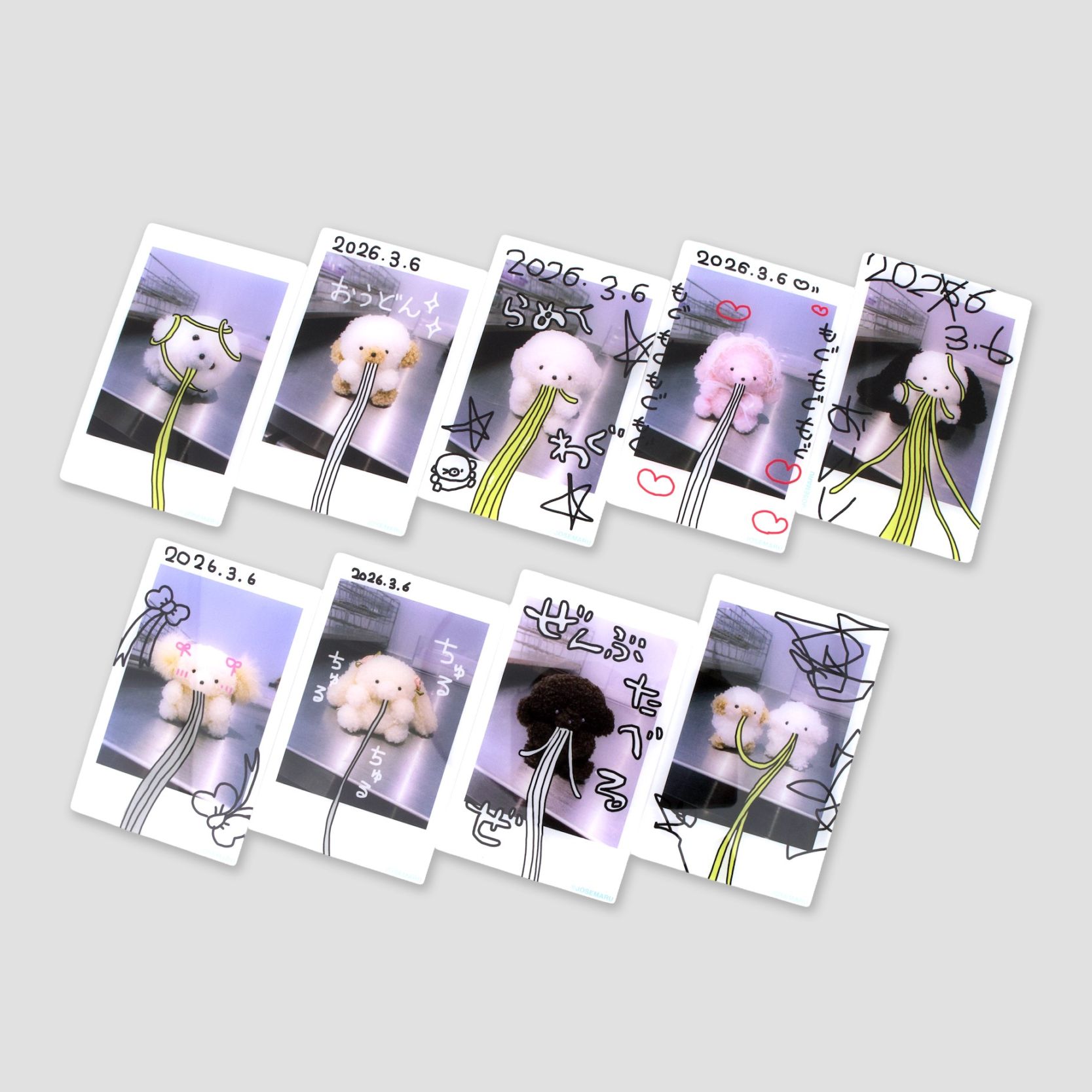 【トレーディング】じょせまるたち　ちゅるちゅる　ちぇきっぽいかぁど（全9種）【受注/2026年6月中旬以降発送予定/到着日時指定不可】