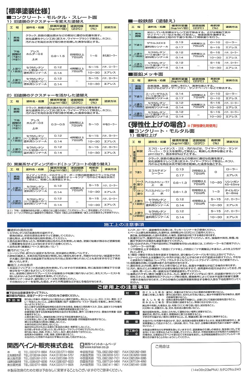 KANSAI セラMレタン RG-085-131 14.5kg KANSAI セラMレタン RG-085-131 14.5kg