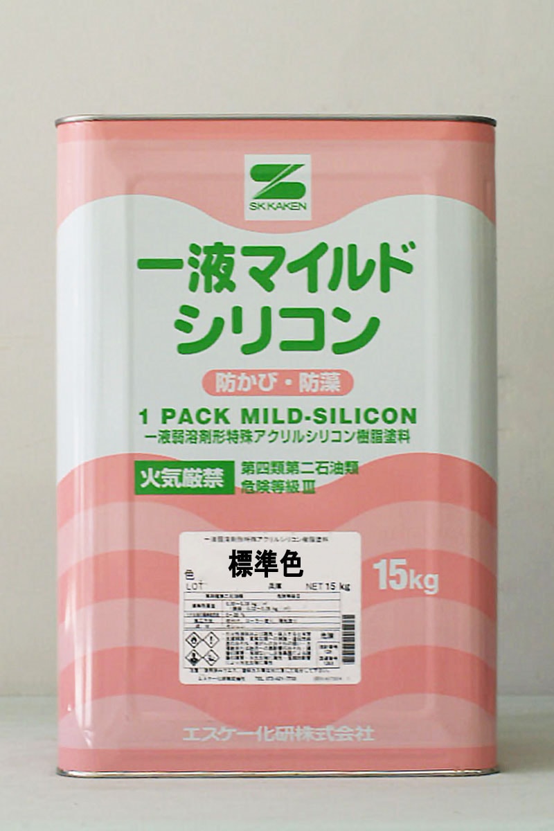 １液マイルドシリコン　SR-４１８　１５kg 1液マイルドシリコン 標準色SRカラー 各艶 15kg エスケー化研 エスケー