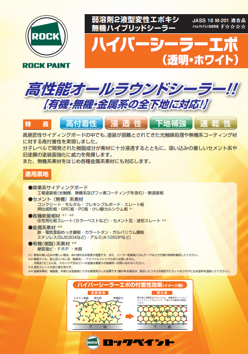 ハイパーシーラーエポ（透明） 15kg/セット | 取扱メーカー,ロック 