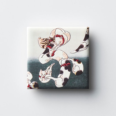 アートマグネット 歌川国芳<br>猫の当字　うなぎ