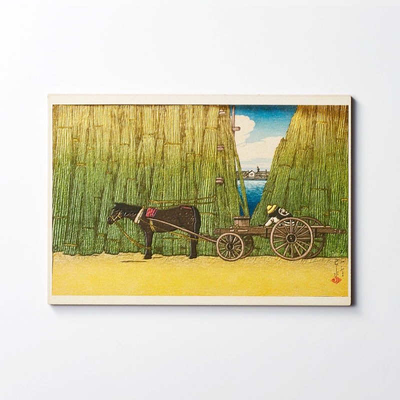 ウッドポストカード 川瀬巴水<br>東京十二題 駒形河岸