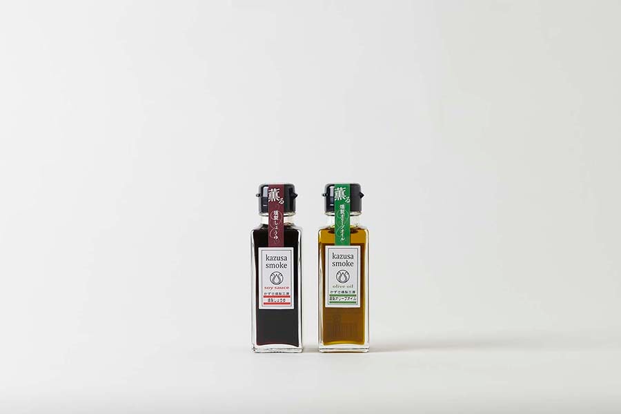 【かずさスモーク】燻製オリーブオイル&燻製しょうゆミニギフトセット
