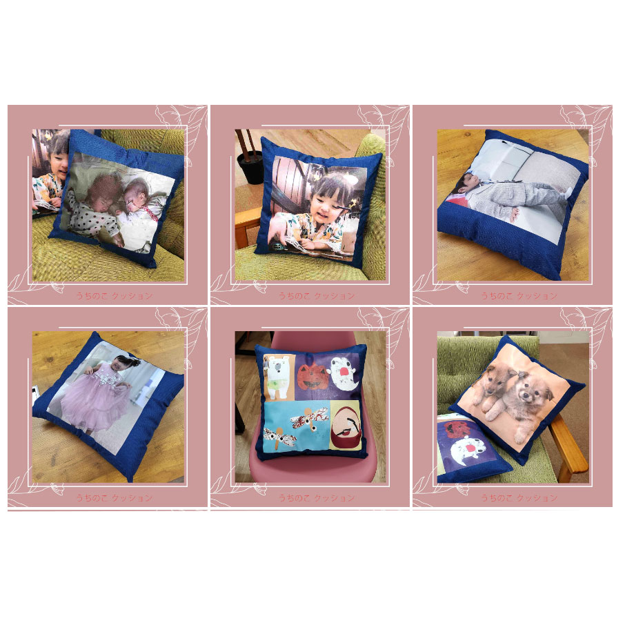 フォトプリント◇人物デザイン クッション 43×41 東レ中材 楽天市場