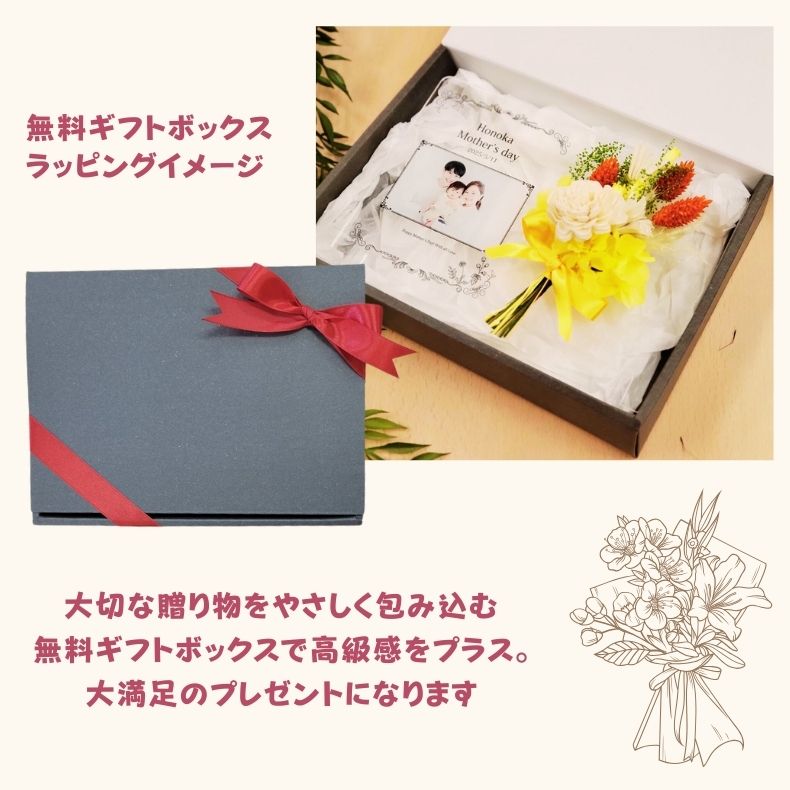 母の日 誕生日 記念日 写真立て プリザーブドフラワー 花 アレンジメント ブーケ アクリルフォトパネル 写真 オリジナル フラワー フォトフレーム ペットプリントラボ 父の日 母の日 記念品 プレゼント 赤ちゃん 敬老の日 プチギフト