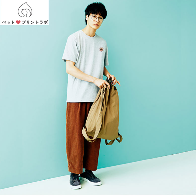 ペットプリントラボ オリジナル Tシャツ シャツ ペット 犬 猫 ネコ 子供 赤ちゃん メンズ キッズ レディース 半袖 無地 ロゴ ゆったり カジュアル