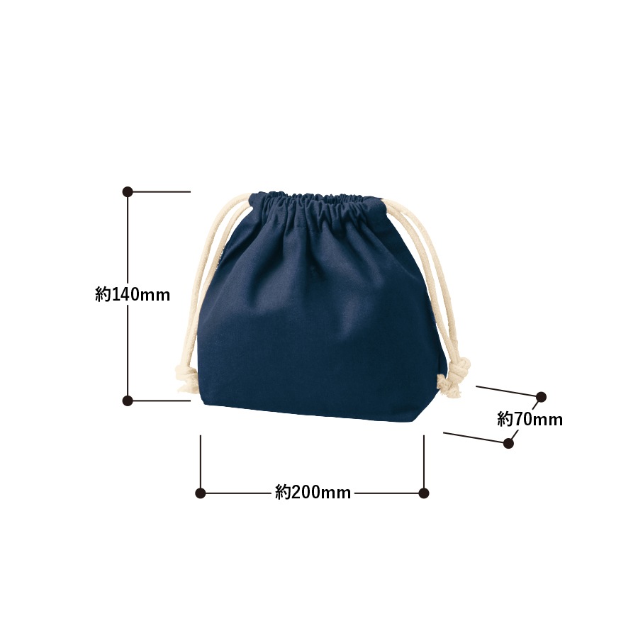 ペットプリントラボ オーダーメイド コットン ポーチ 巾着 S 化粧ポーチ 巾着ポーチ お散歩 ペット 犬 猫 家族 こども 父の日 母の日 プレゼント