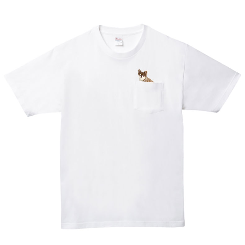 ペットプリントラボ オリジナル Tシャツ シャツ ポケット付き ペット 犬 猫 ネコ 子供 赤ちゃん メンズ キッズ レディース 半袖 無地 ロゴ ゆったり カジュアル