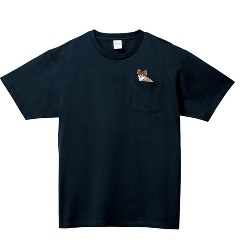 ペットプリントラボ オリジナル Tシャツ シャツ ポケット付き ペット 犬 猫 ネコ 子供 赤ちゃん メンズ キッズ レディース 半袖 無地 ロゴ ゆったり カジュアル