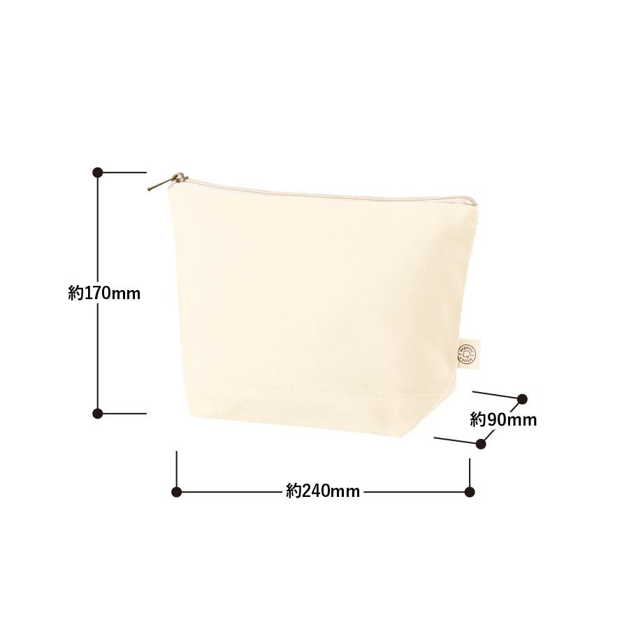 ペットプリントラボ オーダーメイド ポーチ オーガニック コットン キャンバス デイリーポーチ M お散歩 ペット 犬 猫 家族 こども 父の日 母の日 プレゼント