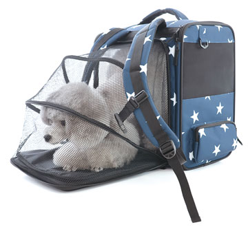 3様用　希少　未使用　美品　ne-net 犬　リュック　ブルー系 新商品】【PQ＋】星柄スプレッドリュック | BRAND,PQプラス | 犬服など