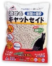 イデシギョー　紙製の猫砂　キャットセイド　１５Ｌ