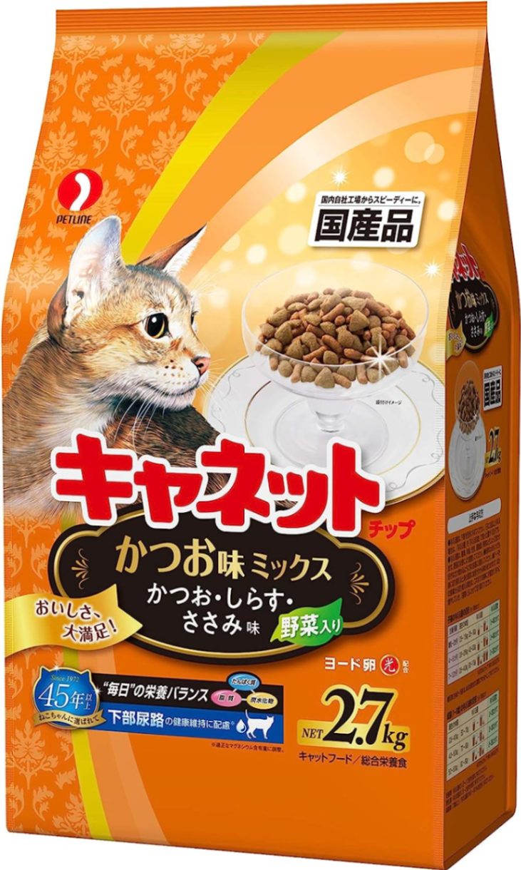 キャネットチップ　かつお味ミックス 2.7kg