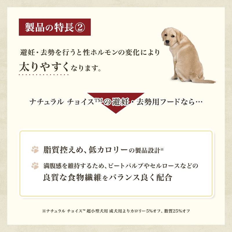 ニュートロ ナチュラルチョイス 避妊・去勢犬用 超小型犬~小型犬用 成犬用 生後8ヶ月以上 チキン&玄米