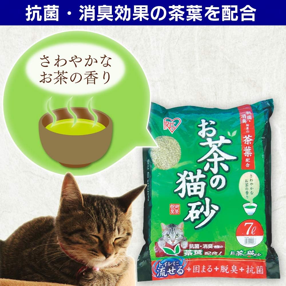 アイリス　お茶のネコ砂　７Ｌ　ＯＧ－７０