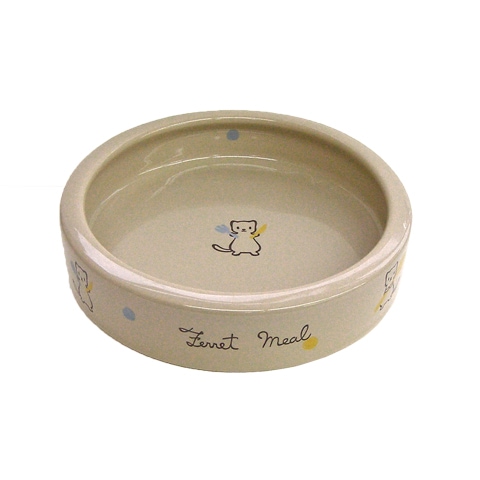 CASA フェレットのこぼれにくい食器/エサ入れ 餌入れ 陶器 マルカン
