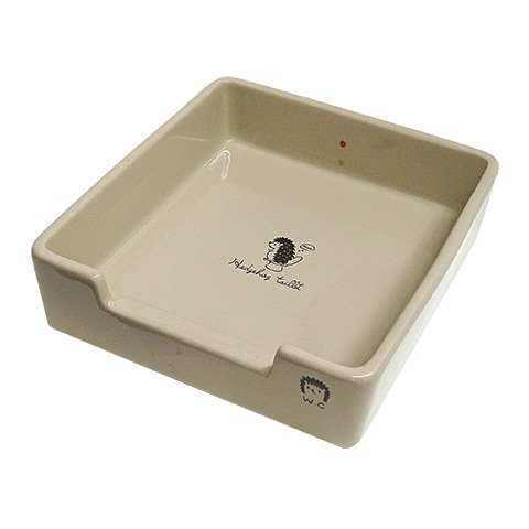 CASA ハリネズミの清潔トイレ/砂浴び 砂あび 陶器製 はりねずみ